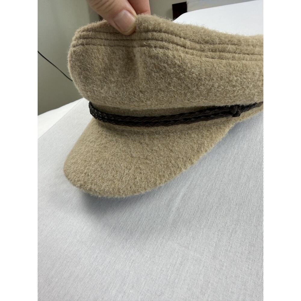Brixton Hat Womens 6 3/4 Beige Wool Fisherman Newsboy Baker Boy Cap